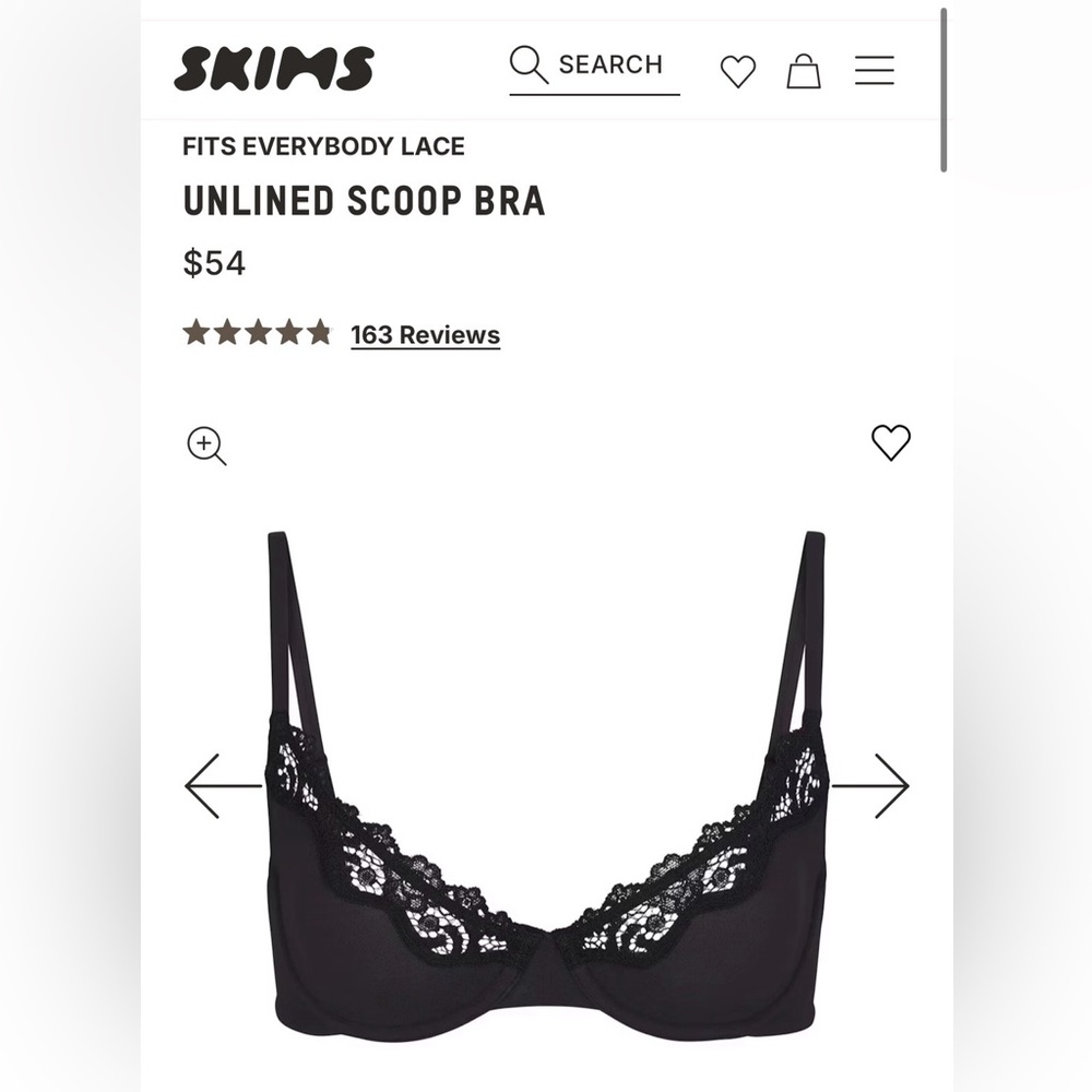 SKIMS Unlined Scoop Bra